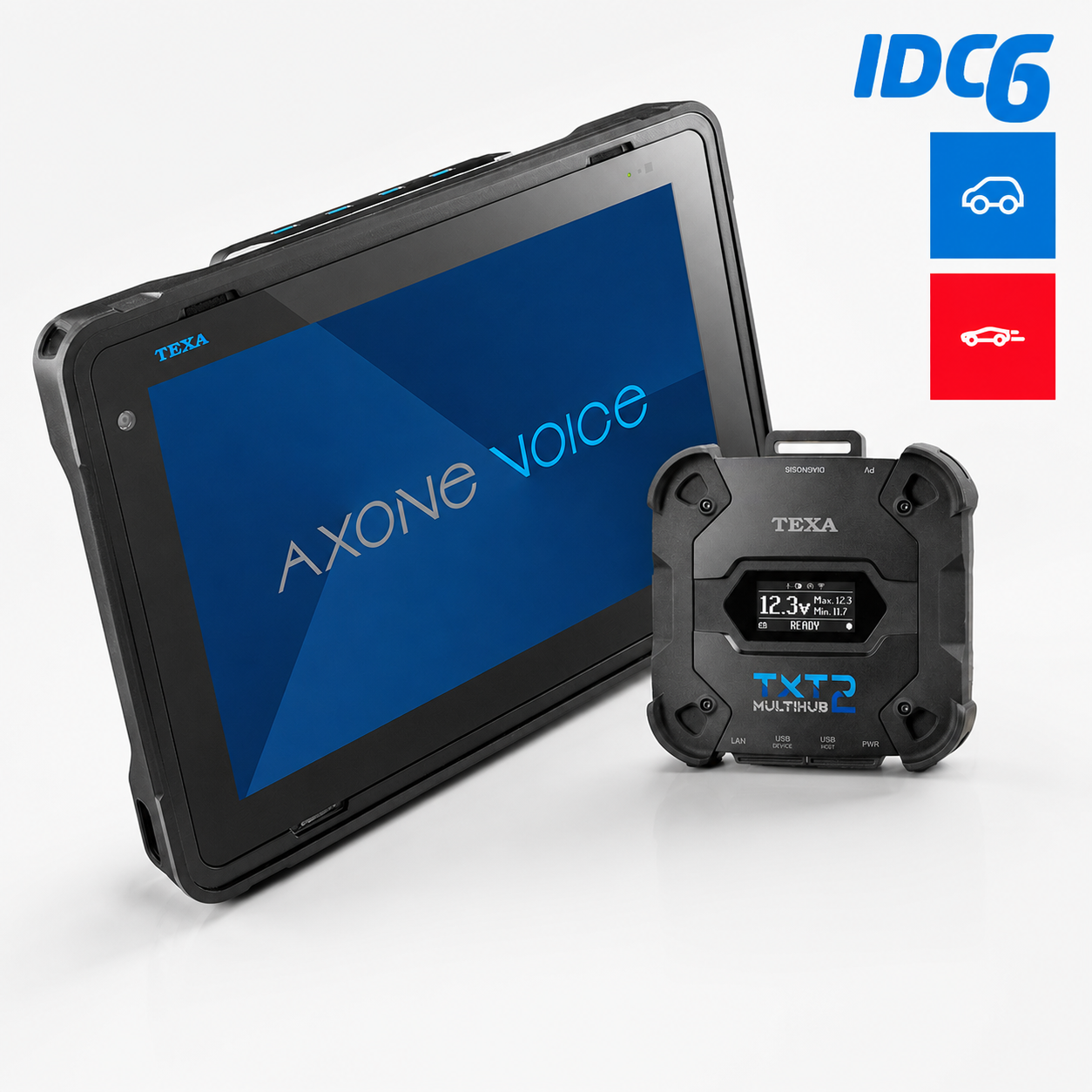 Diagnosegerät Texa AXONE Voice mit Navigator TXT MULTIHUB 2 Pkw