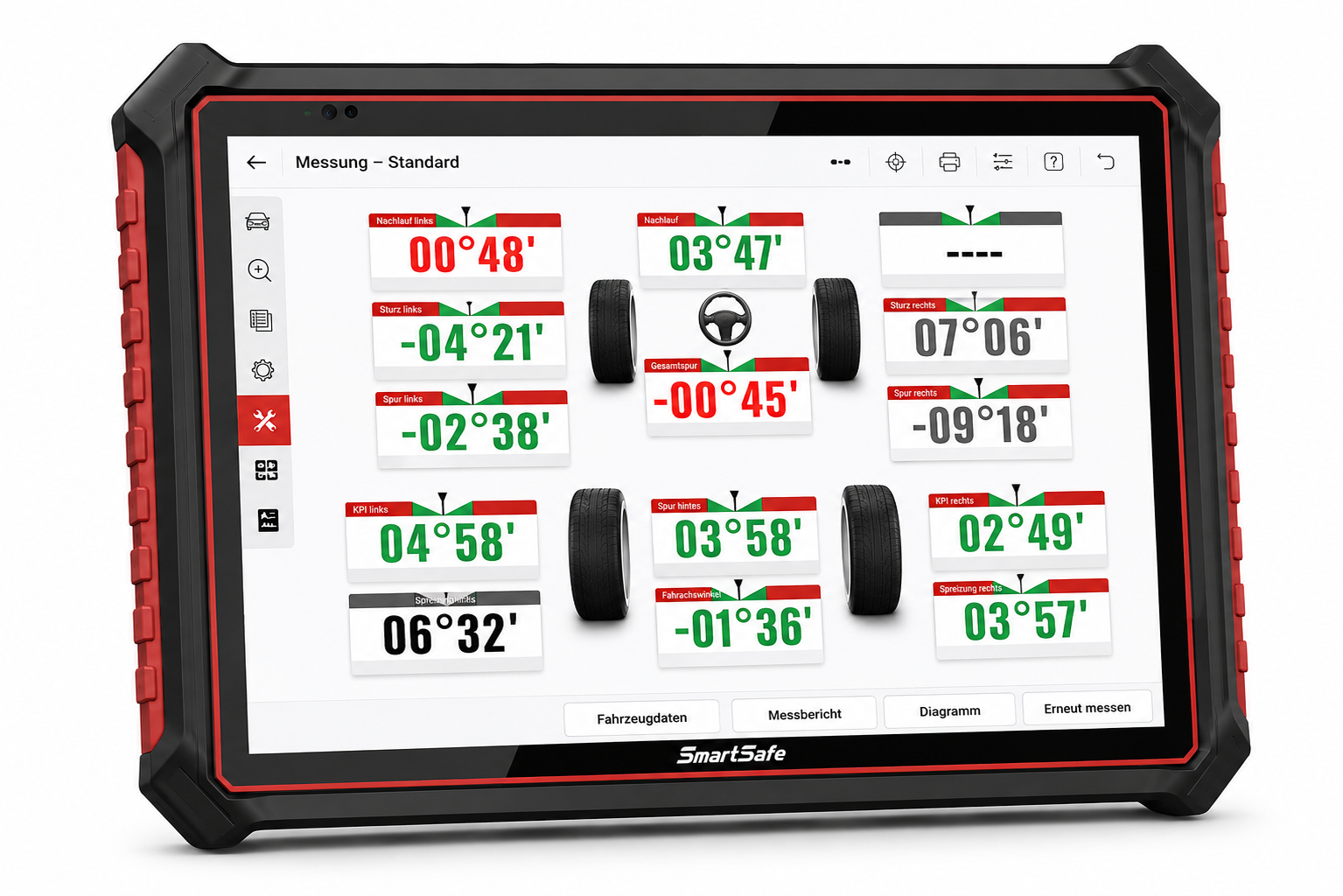 SmartSafe WA613F – Bodenbasiertes 3D-Achsvermessungssystem