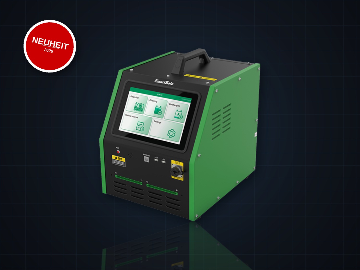 SmartSafe ECB240 – Lade-, Entlade- & Balancing-Station für EV-Batteriepacks