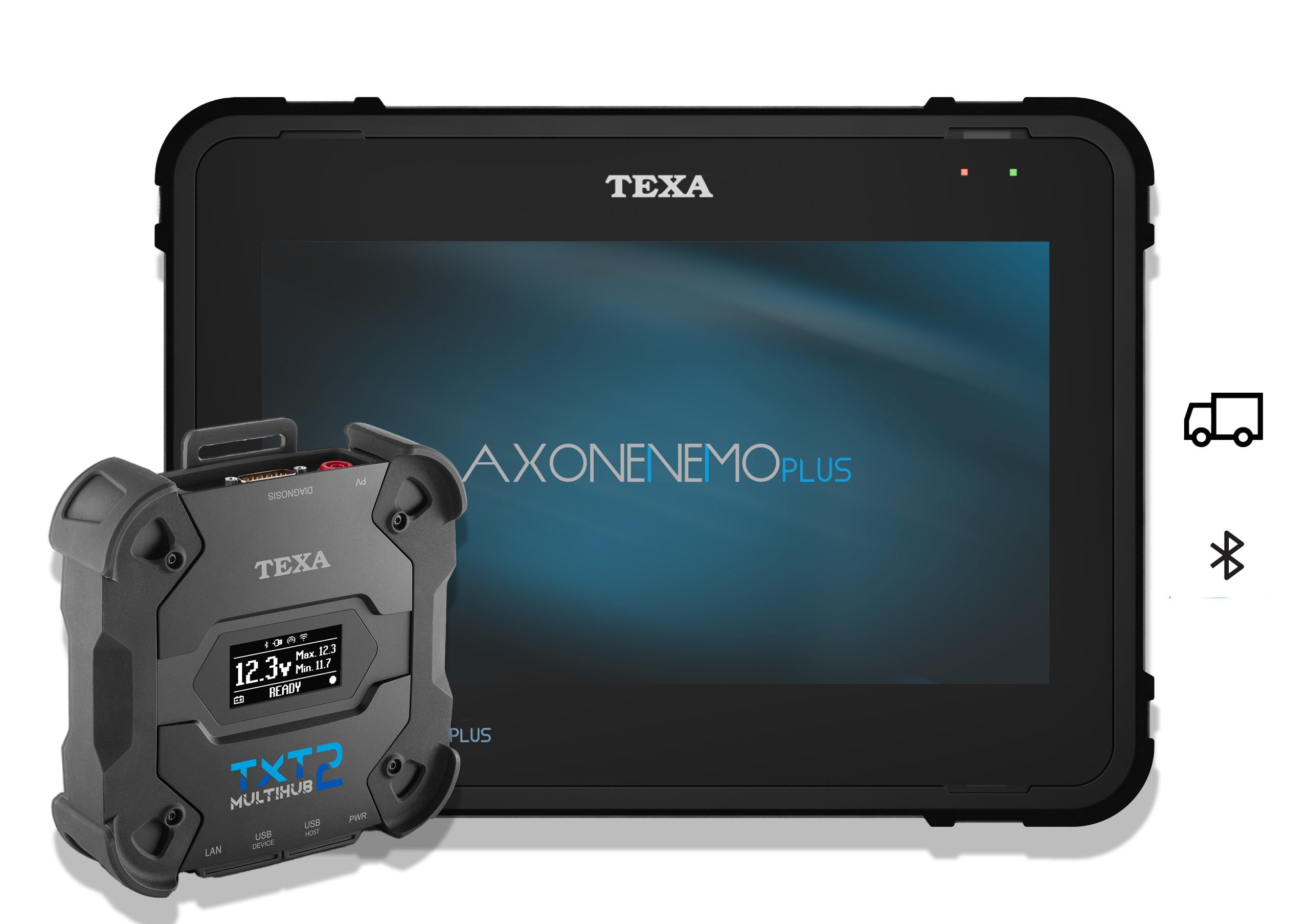 Diagnosegerät Texa AXONE Nemo Plus mit Navigator TXT MULTIHUB 2 Lkw