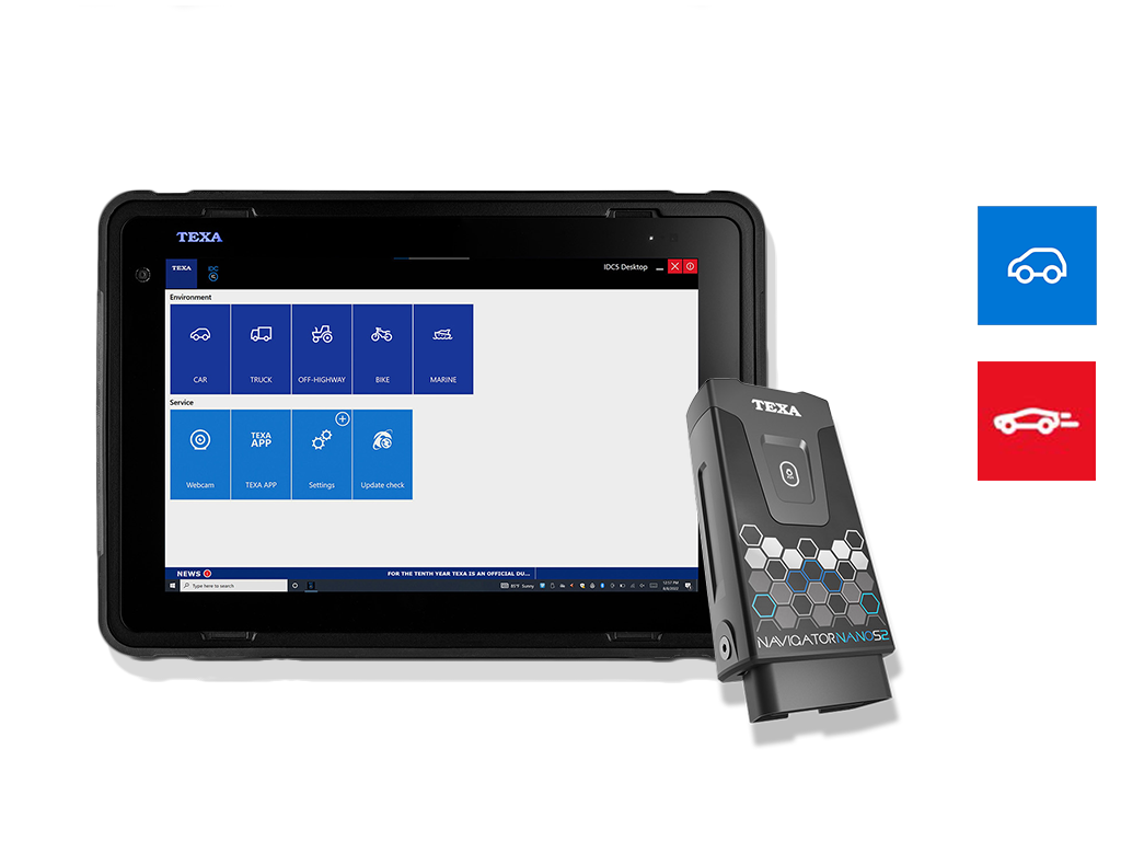 Texa AXONE Voice mit Navigator Nano S 2 Texa AXONE Voice mit Navigator Nano S 2
